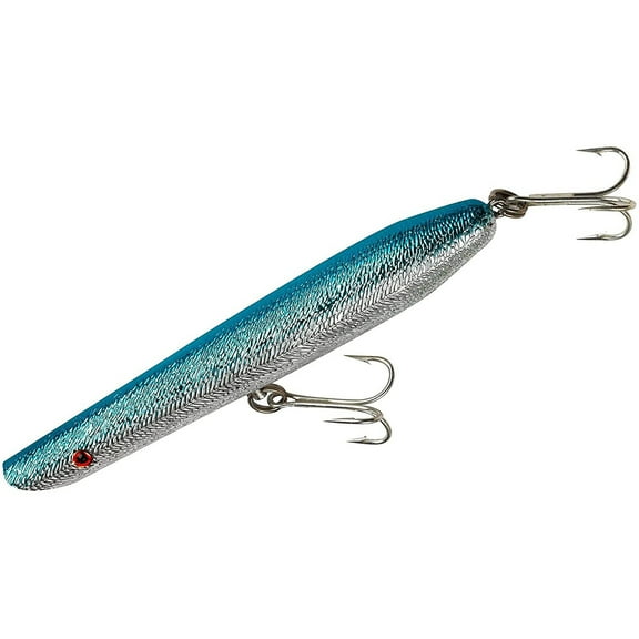 Cotton Cordell Pencil Popper Fishing Lure Hard bait Chrome Blue 6 in 1 oz