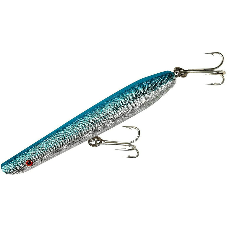 Cotton Cordell Pencil Popper Fishing Lure Hard bait Chrome Blue 6