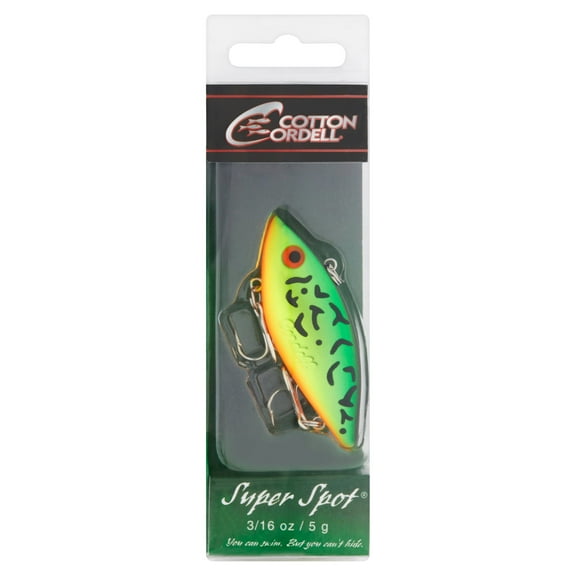 Cotton Cordell Super Spot Lipless Crankbait 2" Fire Tiger 3/16 oz.