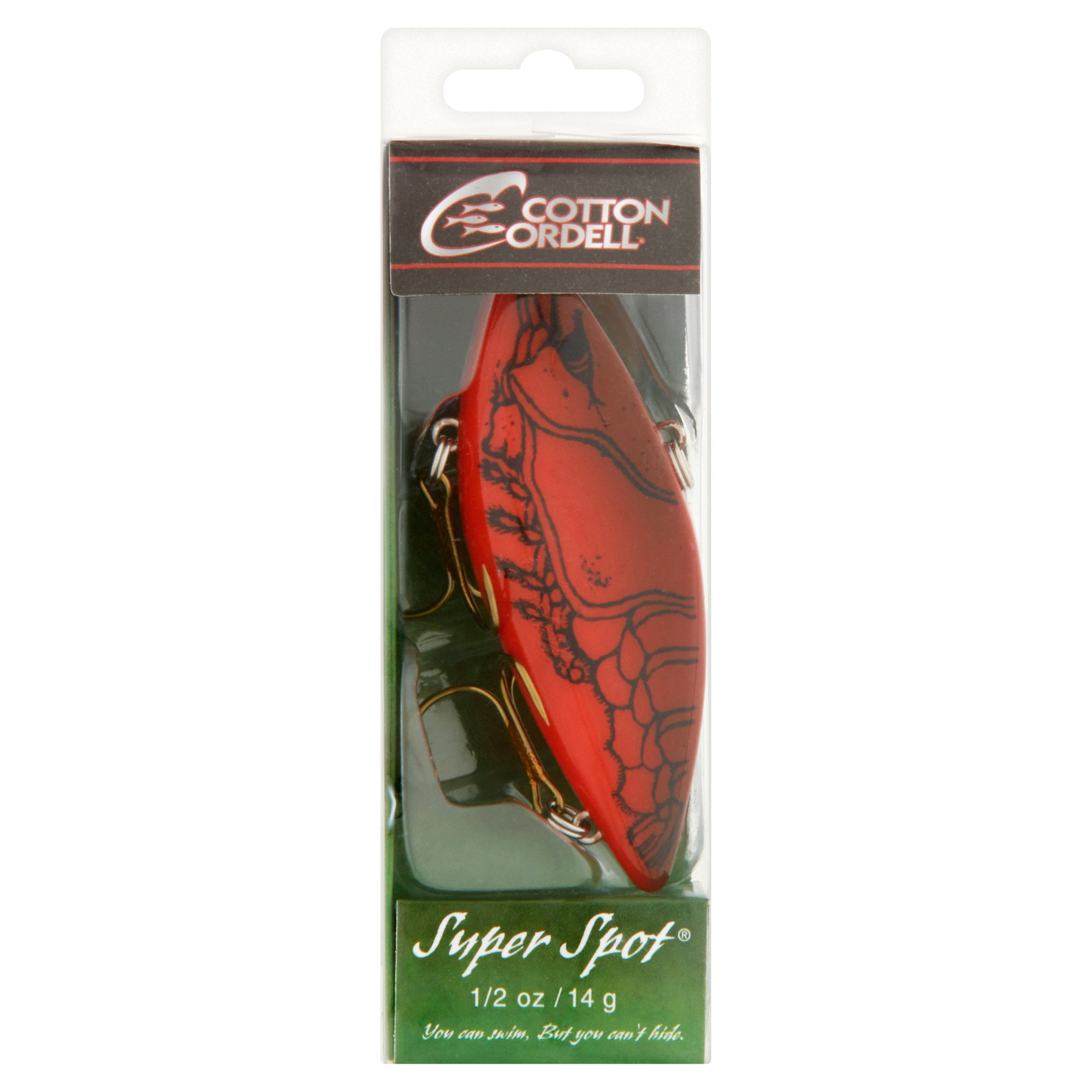Cotton Cordell Super Spot Lipless Crankbait 3 inch Red Craw Lure 1/2 oz.
