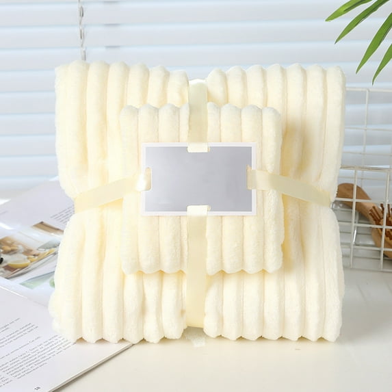 Cotton Corduroy Ribbed Luxury Bath Towels, Premium Feel - Quick Dry, Highly Absorbent Clearance