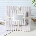 thumbnail image 1 of Cotton Corduroy Ribbed Luxury Bath Towels, Premium Feel - Quick Dry, Highly Absorbent Clearance, 1 of 6