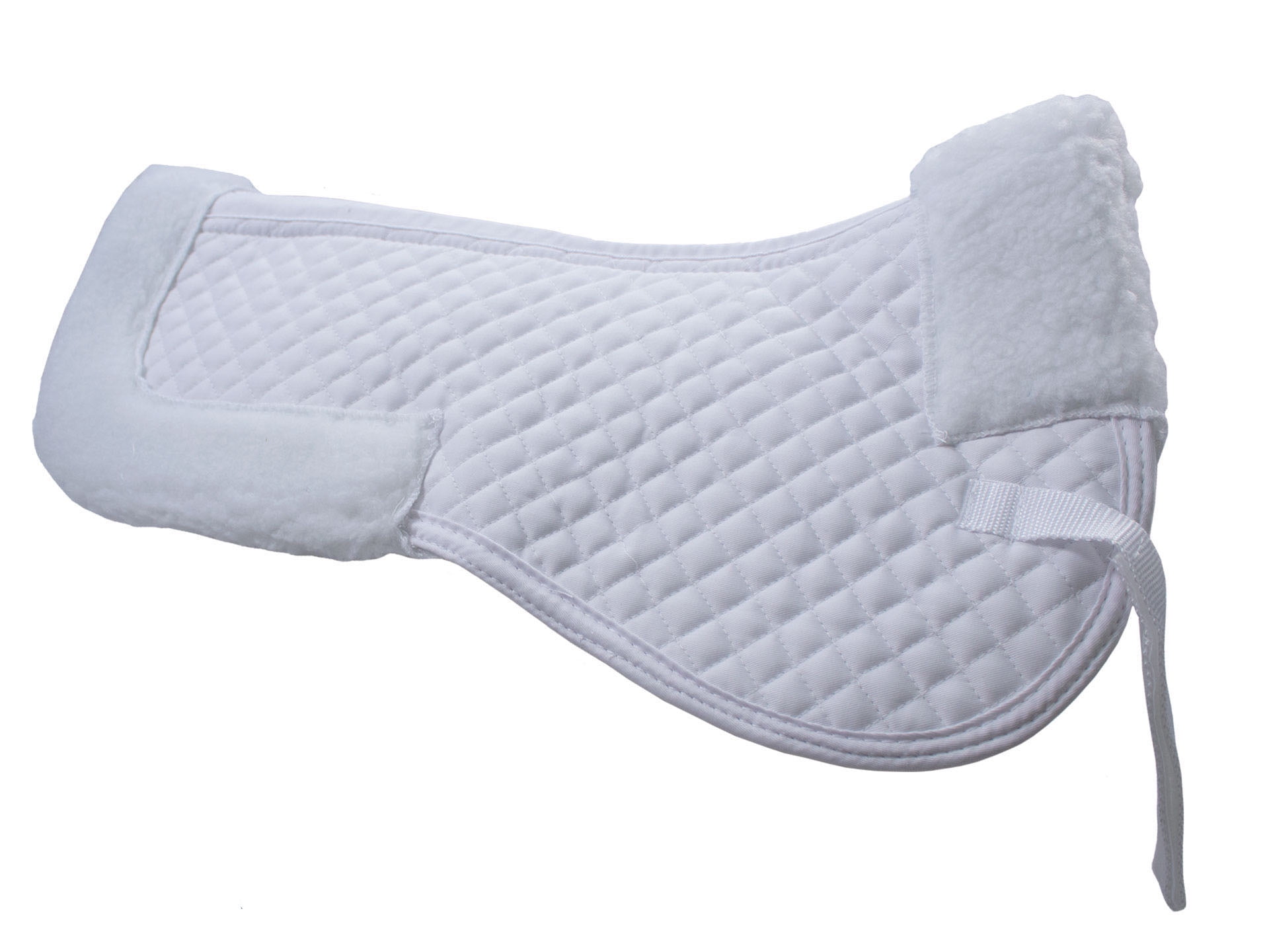 Cotton Twill Half Pad For Horses – High Wither Support, Washable, Black Or White