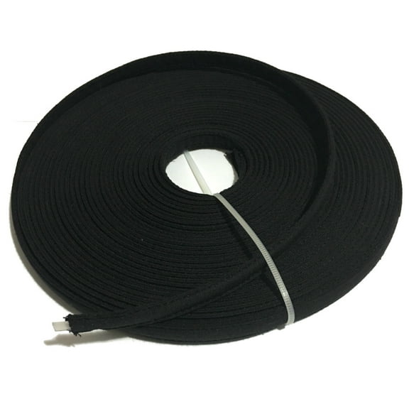 Cotton Covered Poly Boning 1/2" Polypropylene Black (12 Yards)