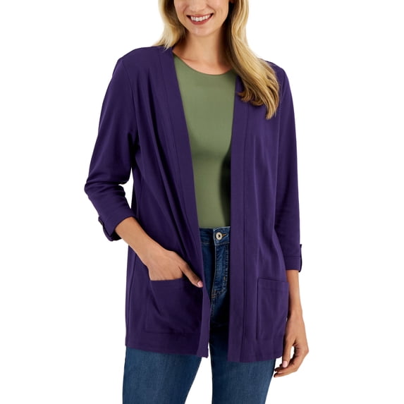 Cotton Cozy Cardigan Cassis M