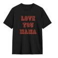 thumbnail image 1 of Cotton Crew Neck Funny T-shirts for Men Women -- Black, Small, 1 of 1