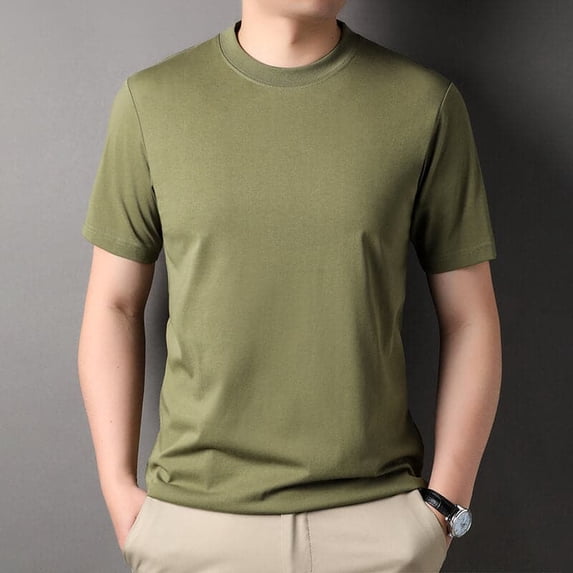 Cotton Crew Neck Loose Men's T-Shirt Seven Colors