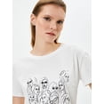 thumbnail image 1 of Cotton Crew Neck Short Sleeve Printed T-Shirt, 1 of 6
