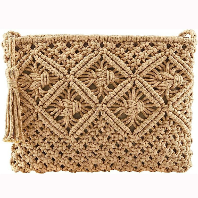 Light brown on sale clutch, handmade