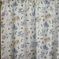 thumbnail image 1 of Cotton Curtain Animal Print 58 Inch Wide Puppies Chase Ball and Bone Blue on White, 1 of 3