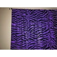 thumbnail image 1 of Cotton Curtain Animal Print Zebra Stripes Purple 58 Inch Wide, 1 of 1