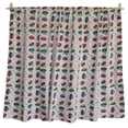 thumbnail image 1 of Cotton Curtain Automobile Print 58 Inch Wide Cars and Trucks White, 1 of 3