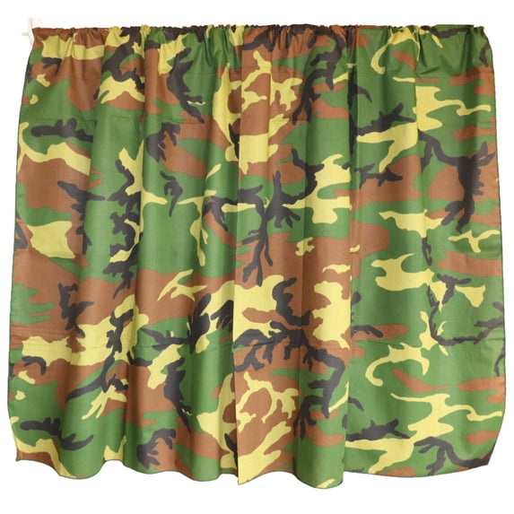 Cotton Curtain Camouflage Print 58 Inch Wide Original Camouflage Green