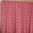 thumbnail image 1 of Cotton Curtain Floral Print 58 Inch Wide Botanic Flower-Pattern Red, 1 of 3