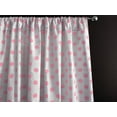 thumbnail image 1 of Cotton Curtain Polka Dots Print 58 Inch Wide / Pink on White, 1 of 2