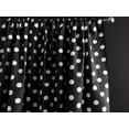 thumbnail image 1 of Cotton Curtain Polka Dots Print 58 Inch Wide / White on Black, 1 of 2