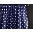 thumbnail image 1 of Cotton Curtain Polka Dots Print 58 Inch Wide / White on Navy, 1 of 2