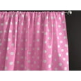 thumbnail image 1 of Cotton Curtain Polka Dots Print 58 Inch Wide / White on Pink, 1 of 2
