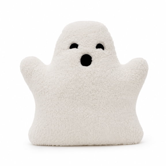 Cotton Cute Ghost Throw Pillow For Sofa Bed And Halloween Home Decor Display