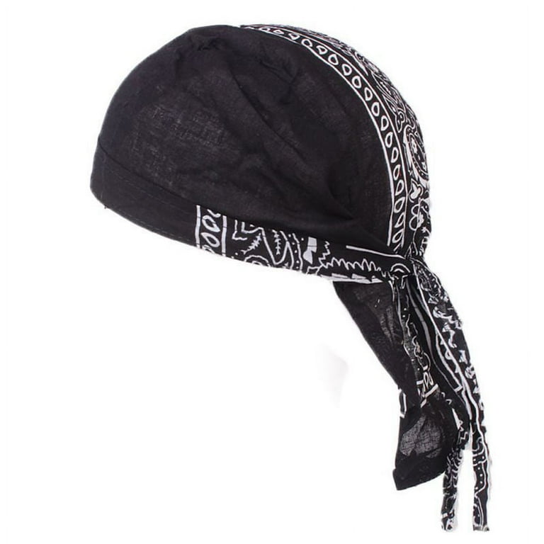 Cotton Cycling Bandana Cap Biker Hat Hood Headband Doo Rags Head