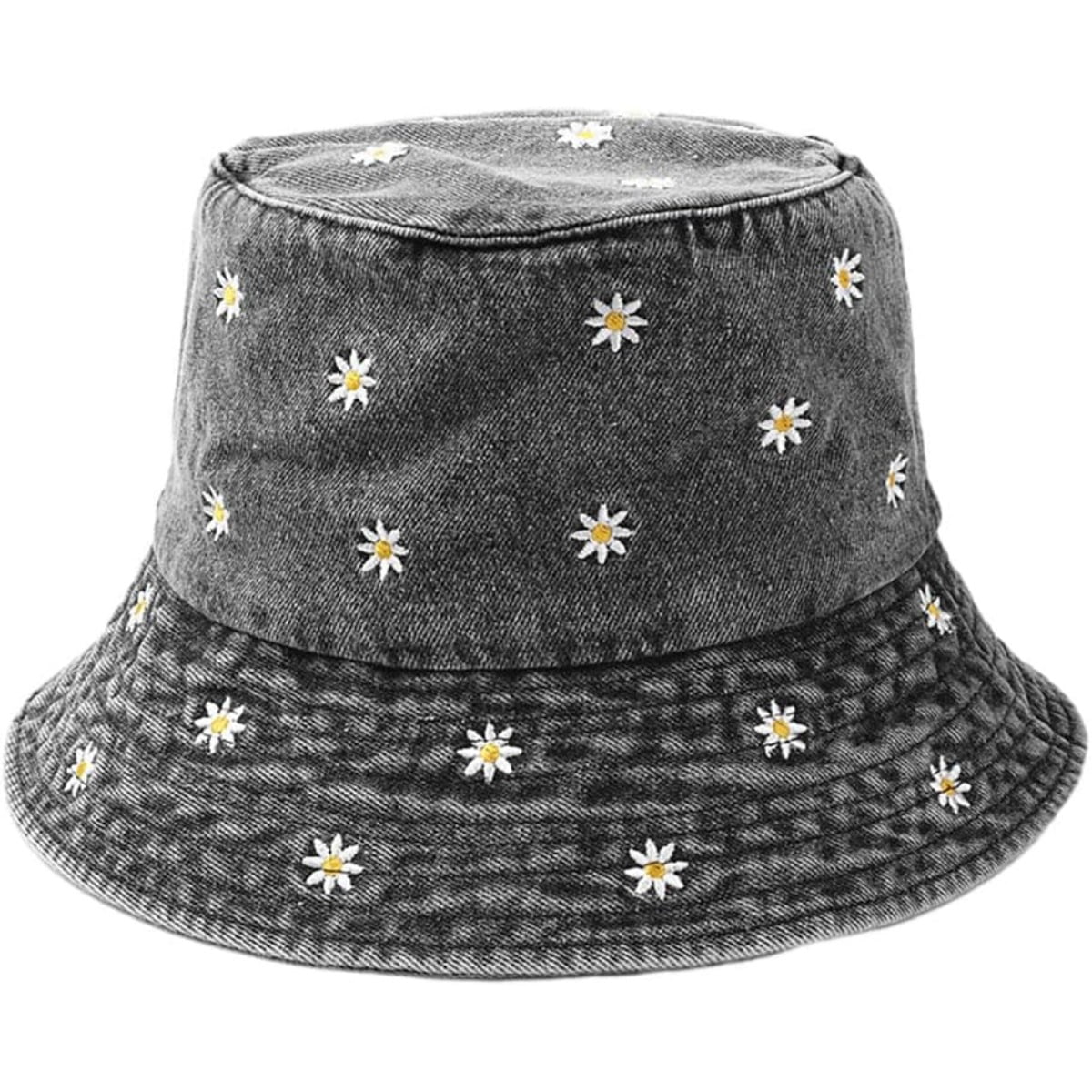 Cotton Bucket Hat with Embroidery, Foldable, SPF 15 Sun Protection 2023 Summer Baby Sun Hats - UV Protection for Kids main image 4