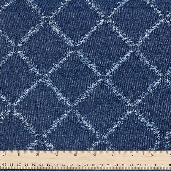Cotton Denim Fabric Clothing Accesories Midnight Blue 553x1626x0.5mm
