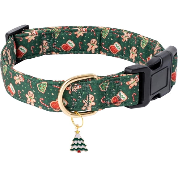 Cotton Designer Dog Collar Christmas Cute Flower Dog Collar Suitable for Female Dogs Small Dogs Medium Dogs Large Dogs with Flower Ornaments