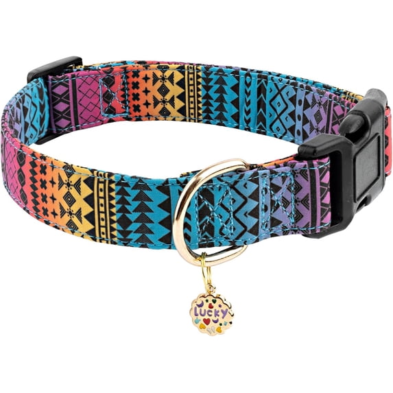 Cotton Designer Dog Collar Christmas Cute Flower Dog Collar Suitable for Female Dogs Small Dogs Medium Dogs Large Dogs with Flower Ornaments