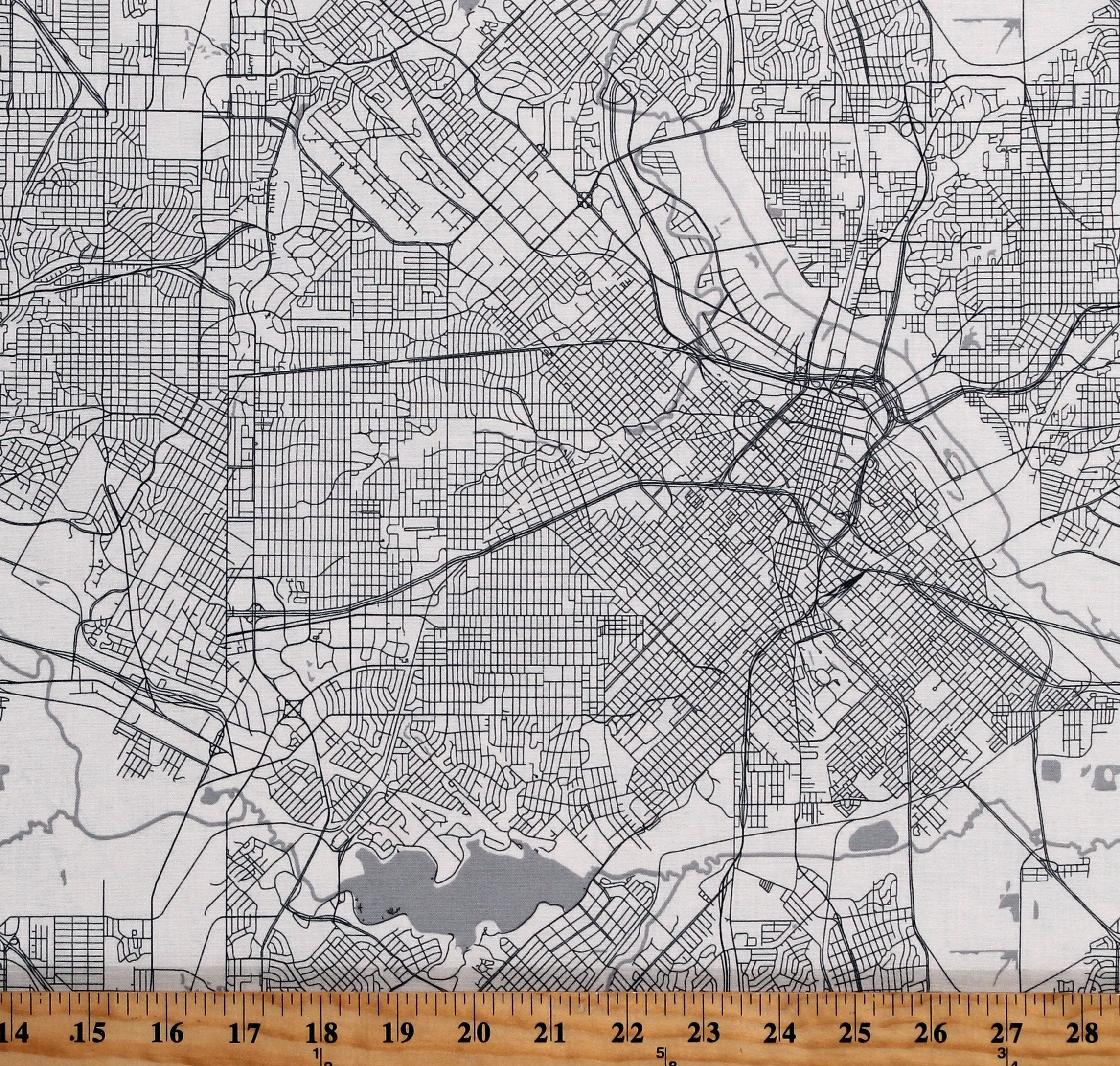 Cotton Destination City Maps Urban Cartography Black and White Cotton  Fabric Print by the Yard (C10030 CREAM) - Walmart.com, image size:2289x2178