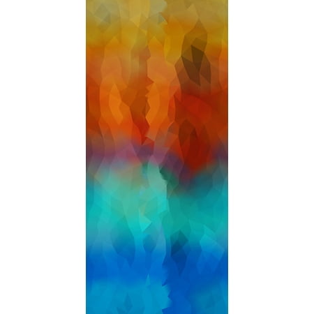 Cotton Dino Mite Digital Print Ombre Geometric Look Rainbow Colorful Hoffman California Fabrics Cotton Fabric Print by the Yard (S4764-130)