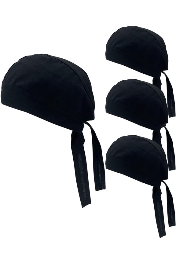 Cotton Do Rags Skull Beanie Doo Rag Chef Bandana Hat Welder Welding Sweat Skull Caps Dew Rags Helmet Liner for Men and Women