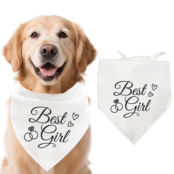 Cotton Dog's Kerchief Triangle Pet's Bandana Word 380x780mm Pattern 3 DIY