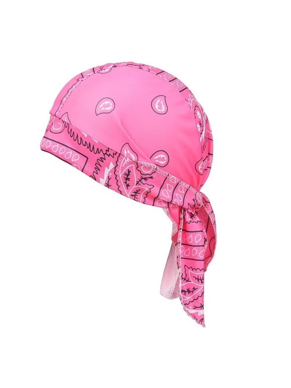 Do Rag Skull Cap Paisley Pattern Bandanna Biker Head Wraps Quick-Drying Hats, Sweat Wicking Beanie for Men and Women,
