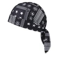 thumbnail image 1 of Cotton Doo Rag Cap Sweat Wicking Head Wraps Breathable Helmet Liner Beanie Dew Rags for Men, 1 of 7