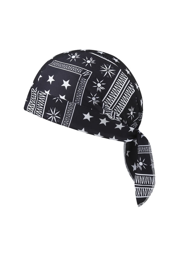 Cotton Doo Rag Cap Sweat Wicking Head Wraps Breathable Helmet Liner Beanie Dew Rags for Men