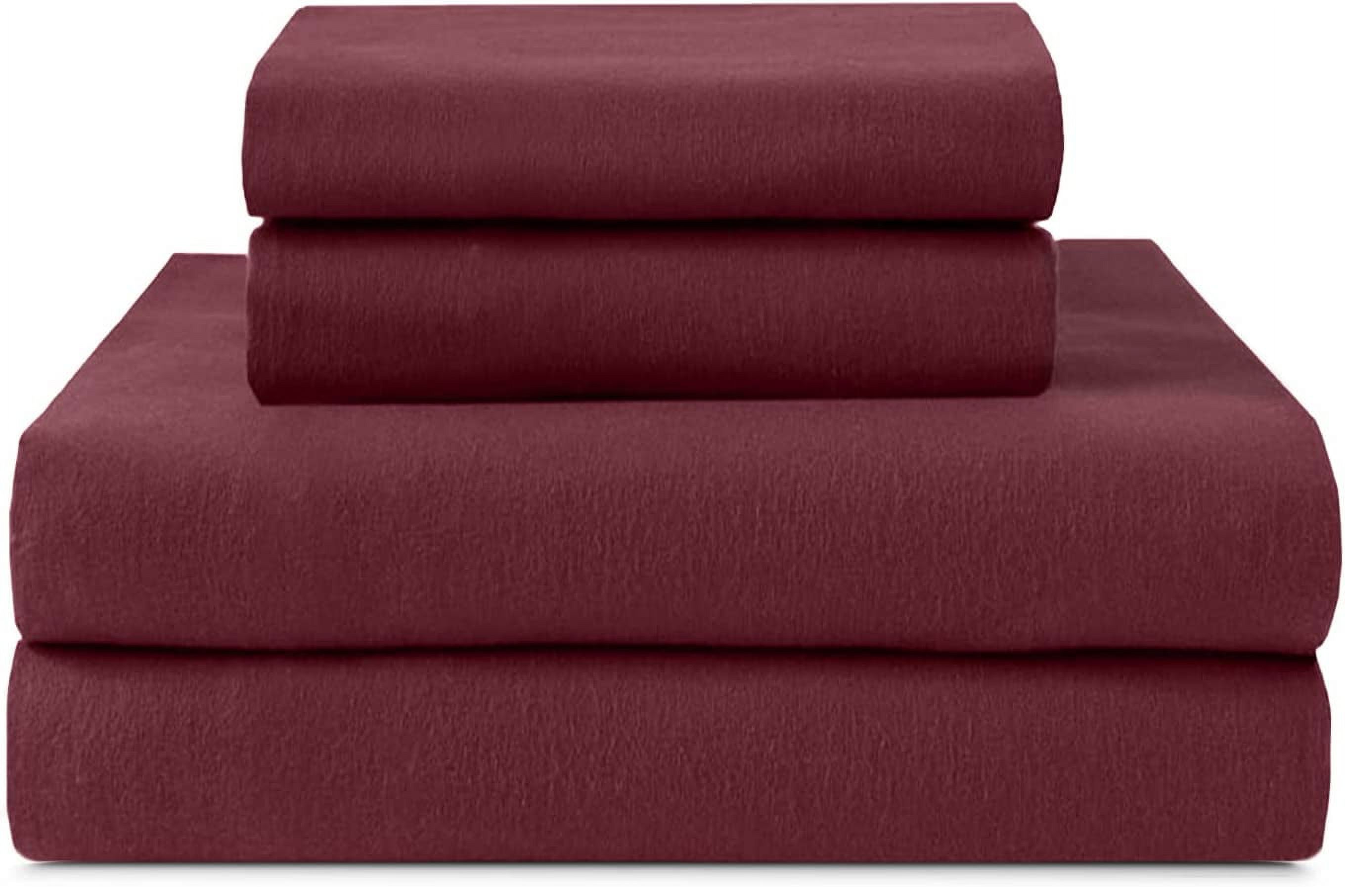 Cotton Double Brushed Flannel Sheet Set 170 GSM Heavyweight, Deep Pockets, PreShrunk & Anti