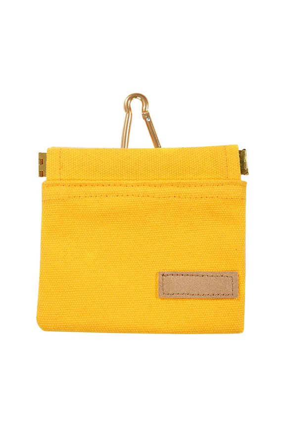 Cotton Drawstring Bags, Canvas Dog Food Bag, Magnetic Drawstring Snack Waist Bag - One-Handed, Auto-Close, Carabiner, Front Pocket, Washable Cotton, Colorful - For Dogs, Training,