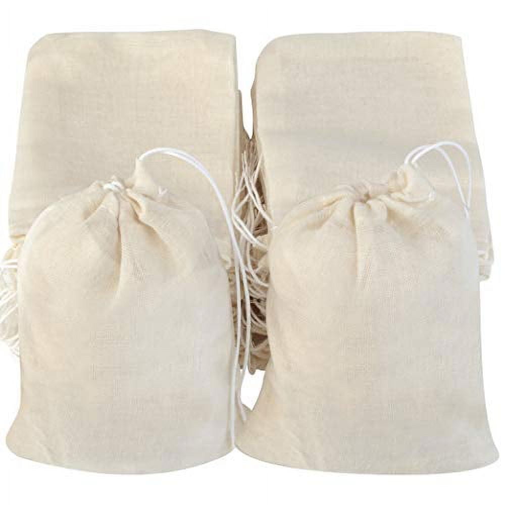 CleverDelights Cotton Muslin Bags - 12 x 16