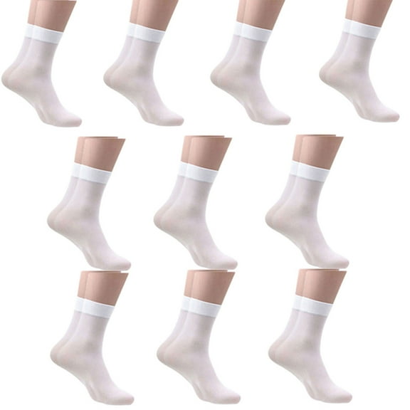 Cotton Dress Socks for Men 10Pairs Mens Socks,Summers Midcalf Socks Silk Highs Ankle Socks Boot Socks