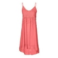 thumbnail image 1 of Cotton Dress V Neck Dresses for Women Sexy Dresses Lace Dress Sleeveless Dresses Casual Summer Spaghetti Strap Dresses 1266 Women Long Dresses Camis Dress Women Fashion Tassel Long Dress, 1 of 6