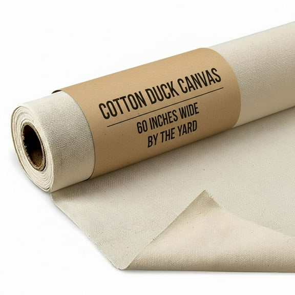 Natural Cotton Duck Canvas Fabric 7oz 60 Inch Wide Outdoor Duck Cloth by the Yard