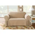 thumbnail image 1 of Cotton Duck One Piece Loveseat Slipcover in Tan, 1 of 3