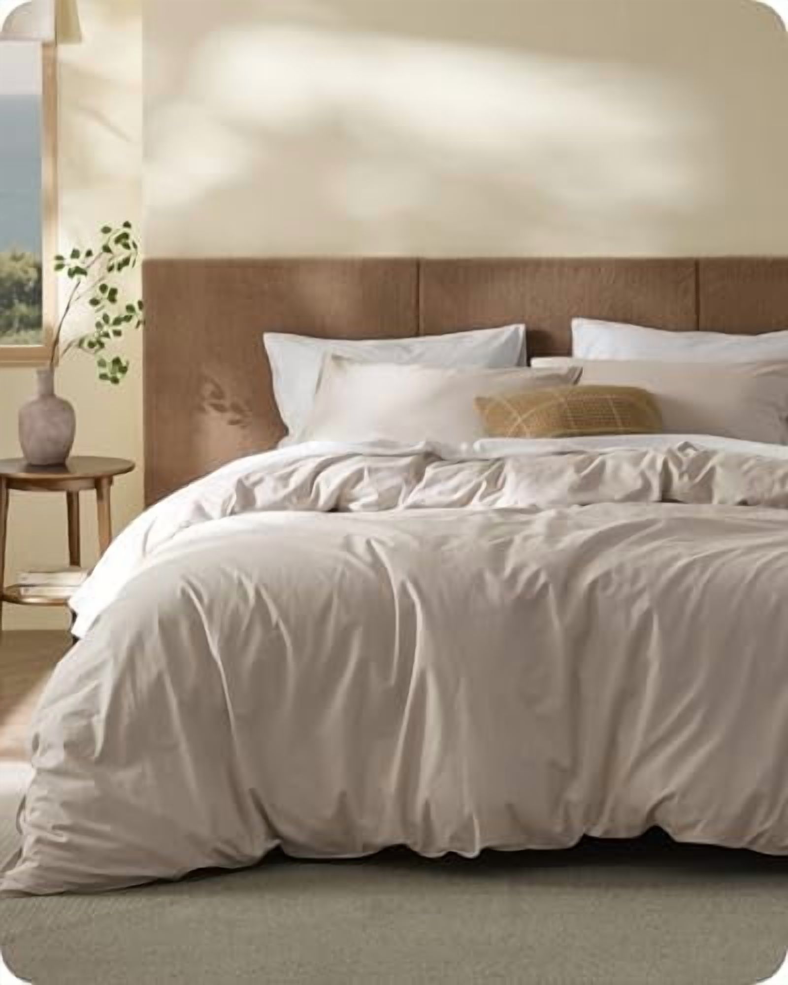 Cotton Duvet Cover Oversized King - Luxury Slub Weave 100% Cotton Duvet ...