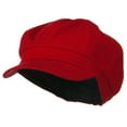 thumbnail image 1 of Cotton Elastic Big Size Newsboy Cap - Red 2XL-3XL, 1 of 5