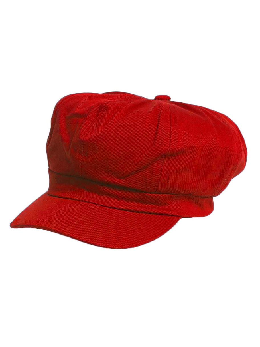 Solid Plain Cotton Elastic Newsboy Cap- Red - Walmart.com Solid Plain Cotton Elastic Newsboy Cap- Red - Walmart.com