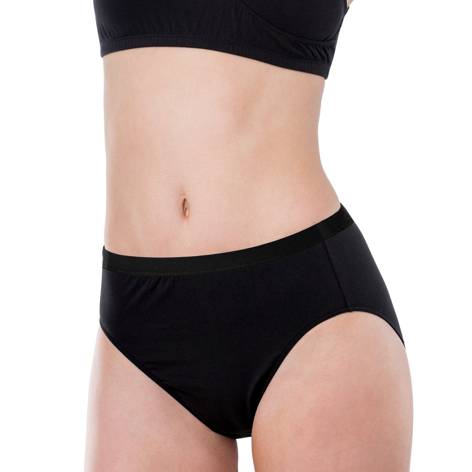 Cotton Essentials Women's High Cut Brief Panty