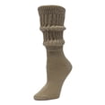 thumbnail image 1 of Cotton Extra Heavy Super Slouch Socks 2 Pack - (9-11,Beige), 1 of 1
