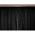 thumbnail image 1 of Cotton Eyelet Window Curtains Scalloped Sides (2 Piece Set) 42" Wide Panels Black, 1 of 1