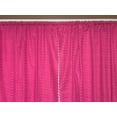 thumbnail image 1 of Cotton Eyelet Window Curtains Scalloped Sides (2 Piece Set) 42" Wide Panels Fuchsia, 1 of 1