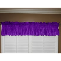 Cotton Eyelet Window Valance 58" Wide Purple